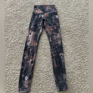 lululemon athletica Tie-Dye Leggings - Black and Brown